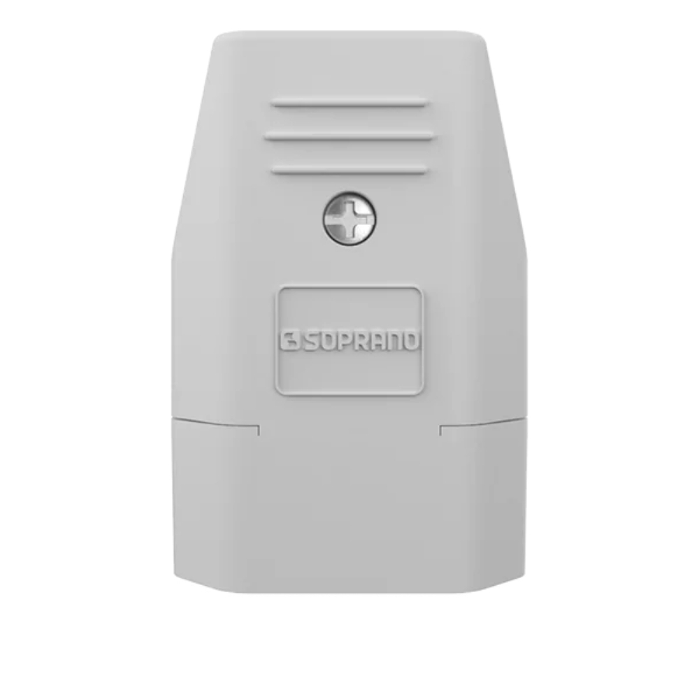 PLUG FEMEA 2 POLOS 10A 250V BRANCO - SOPRANO