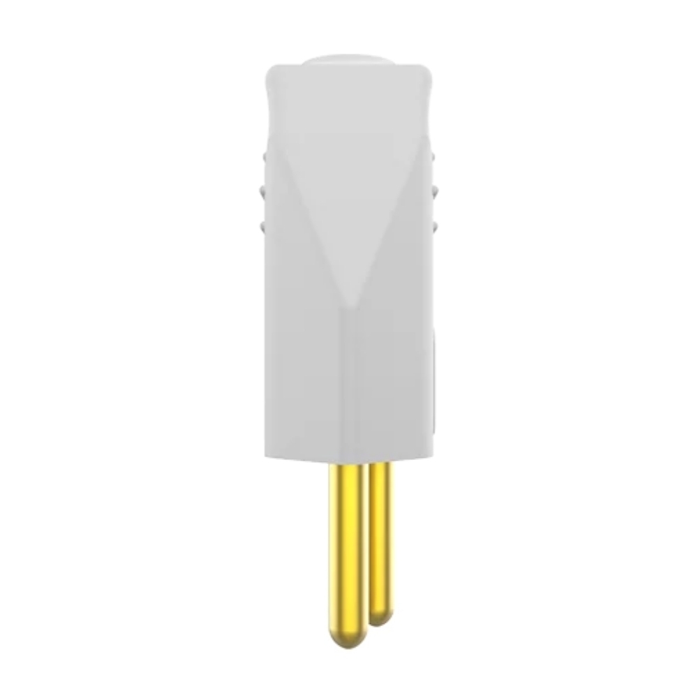 PLUG MACHO 2 POLOS + TERRA 10A 250V BRANCO - SOPRANO