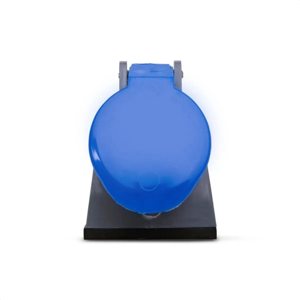 TOMADA INDUSTRIAL 2 POLOS + TERRA EXTERNO 32A 200/250V AZUL 6H COM PRENSA CABO - STECK