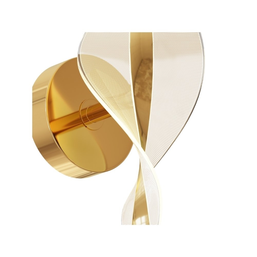 ARANDELA LED LEAF 7W BIVOLT LUZ AMARELA 3000K 310LM DOURADO - HEVVY