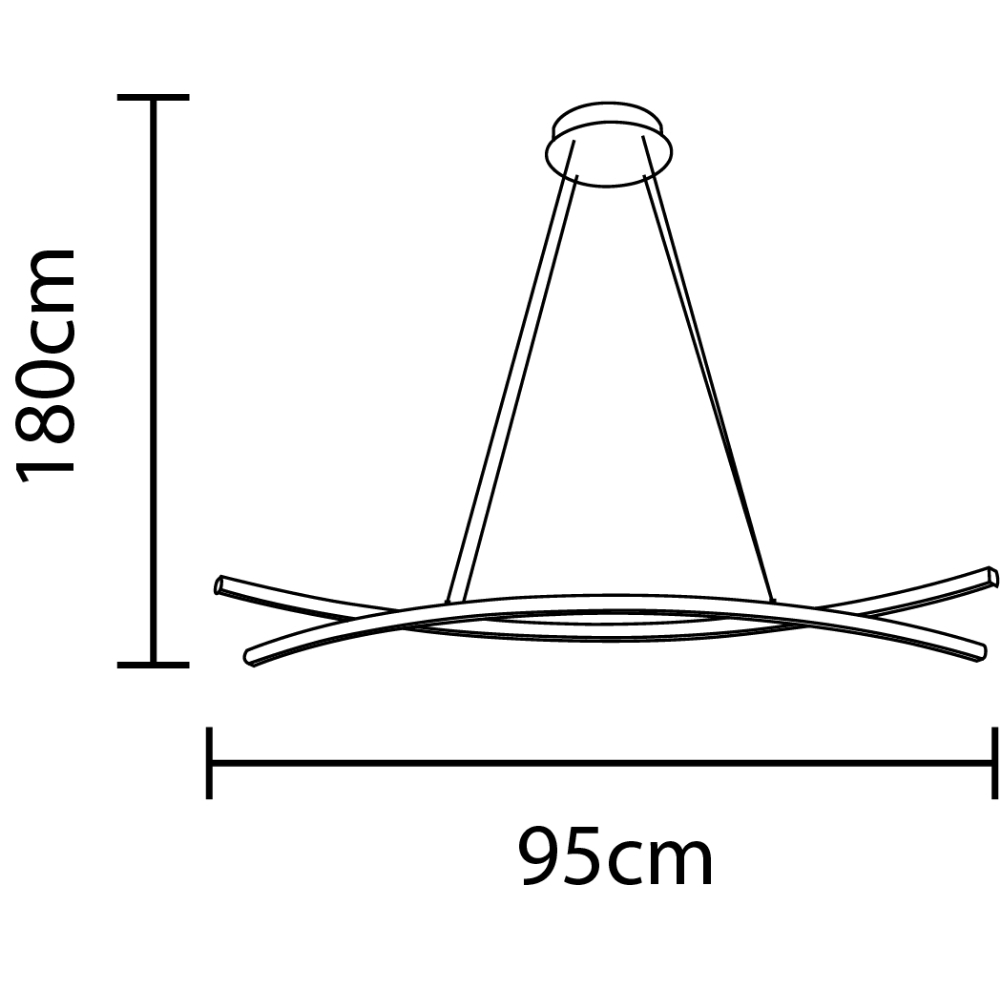 PENDENTE LED HORIZON SAVIOR 44W 3000/4000/6000K 2465LM GR - HEVVY