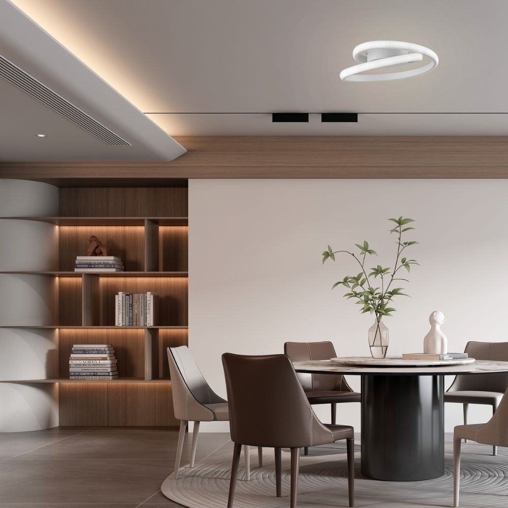 PLAFON LED CIRCLE 30W 3000/4000/6000K BRANCO 40CM REDONDO - HEVVY