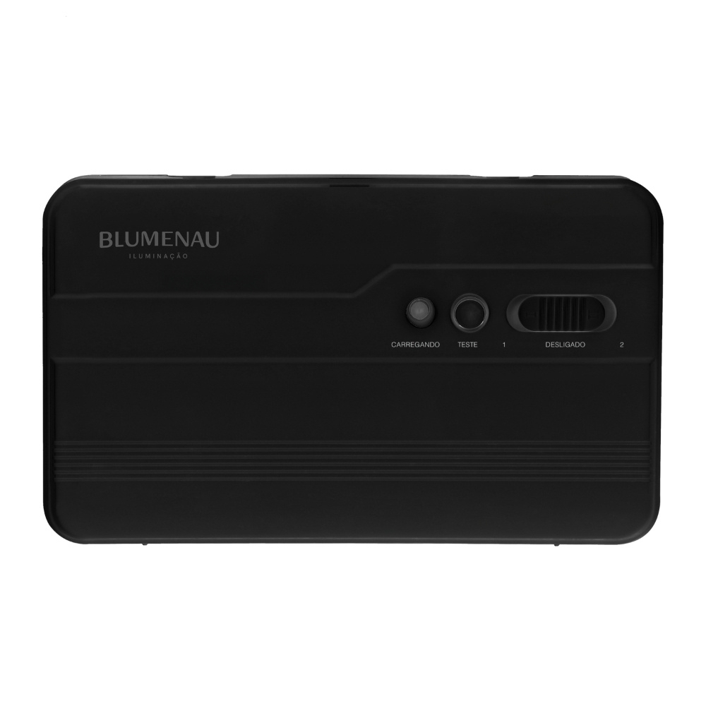 LUMINARIA LED EMERGENCIA BLA 5W BIVOLT LUZ BRANCA 6500K 1200LM PRETO - BLUMENAU