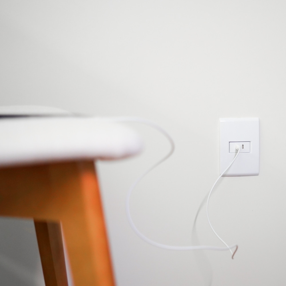 MODULO 2 TOMADAS USB-C 2A BIVOLT BRANCO LIZ - TRAMONTINA