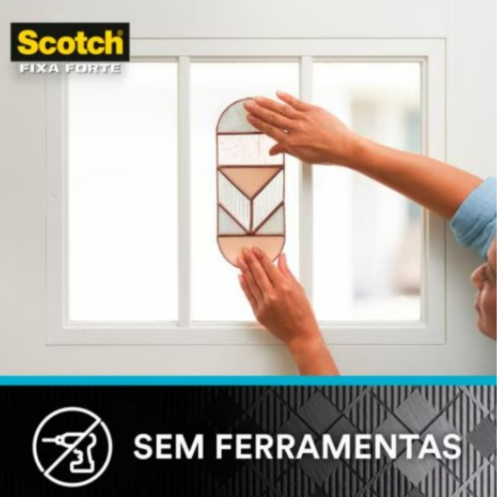 Fita Dupla Face Scotch Fixa Forte Transparente 19mm x 2m - 3M