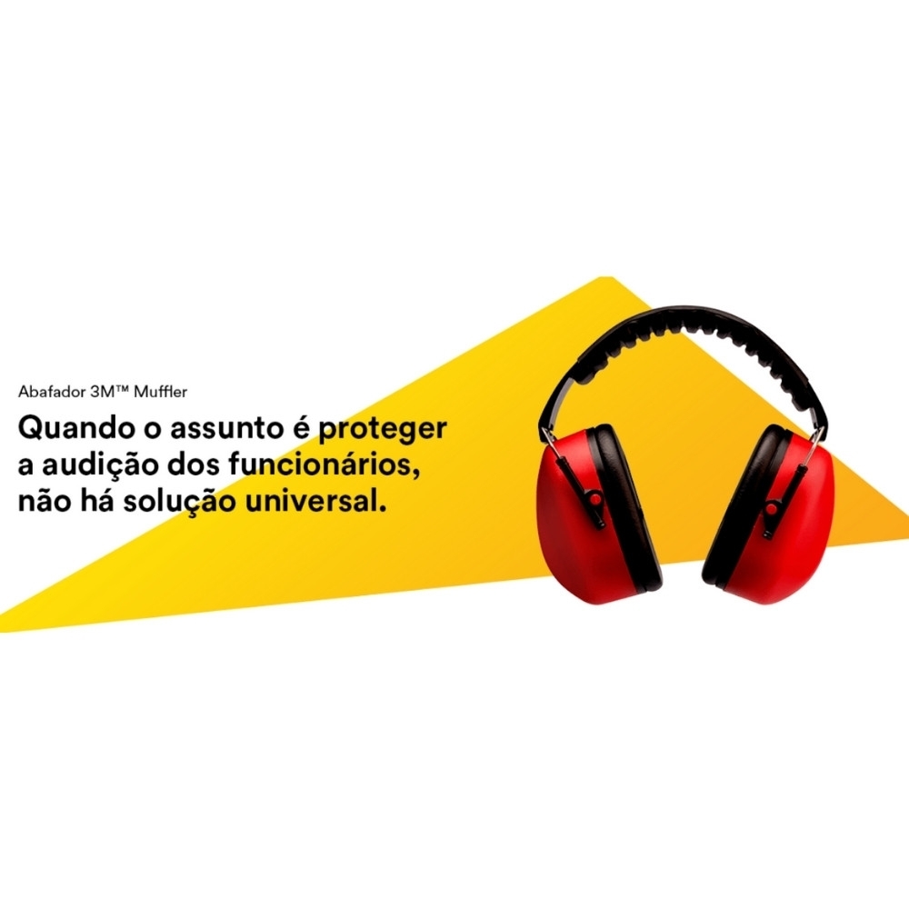 Protetor Auditivo Abafador Tipo Concha Muffler - 3M