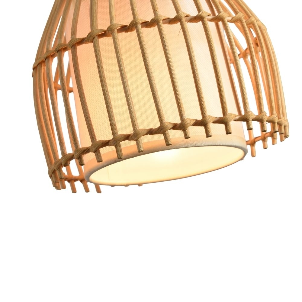 PENDENTE OTAKI PARA 1 LAMPADA E27 DIAMETRO 18X25CM ALTURA 25W BIVOLT RATTAN - SKYLIGHT