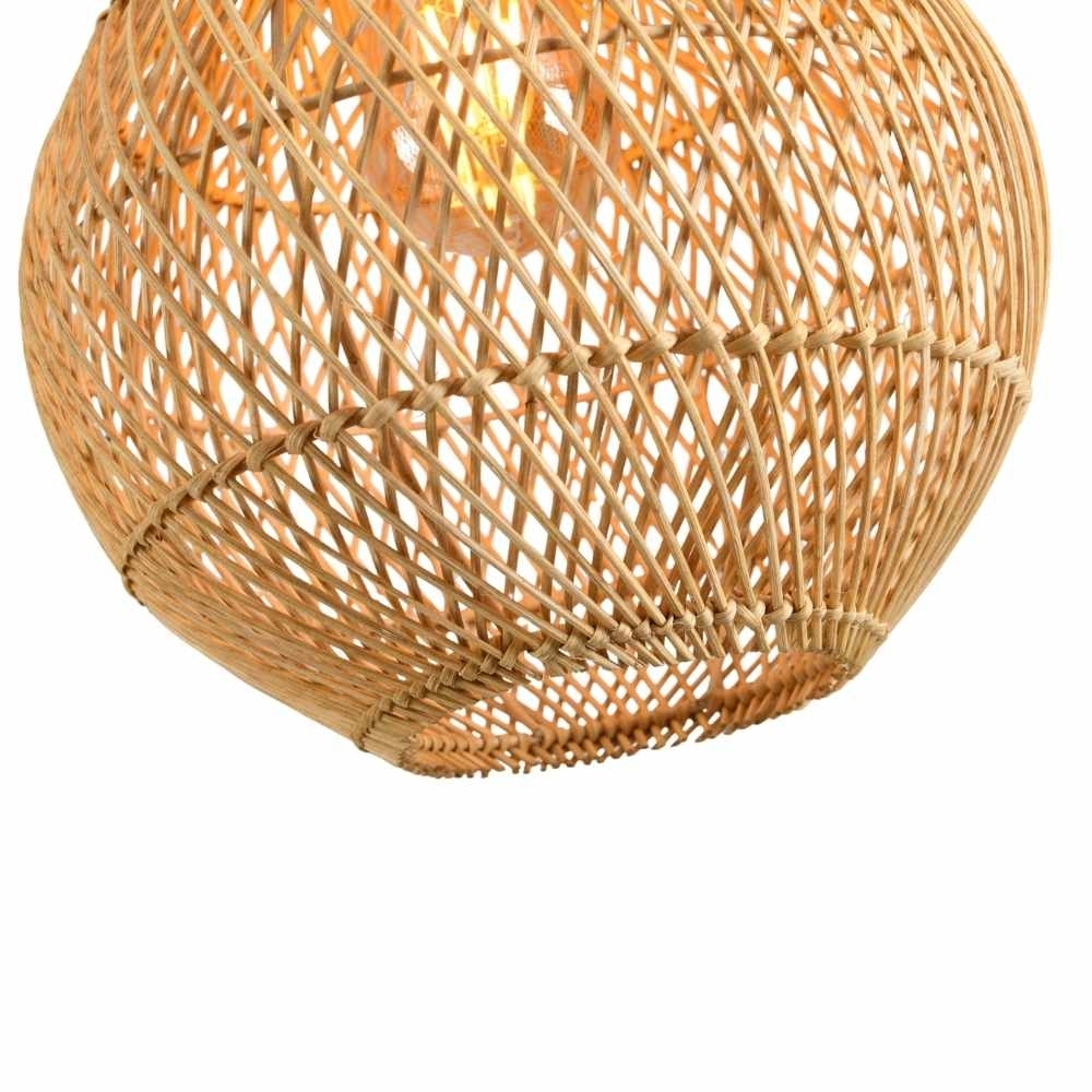 PENDENTE OTAKI PARA 1 LAMPADA E27 DIAMETRO 25X30CM ALTURA 25W BIVOLT RATTAN - SKYLIGHT