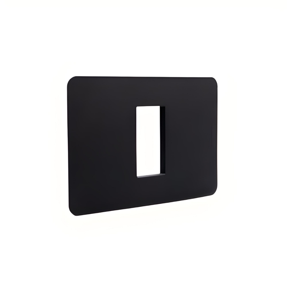 PLACA 4X2 PARA 1 POSTO PRETO SEM SUPORTE MATIXGO - BTICINO