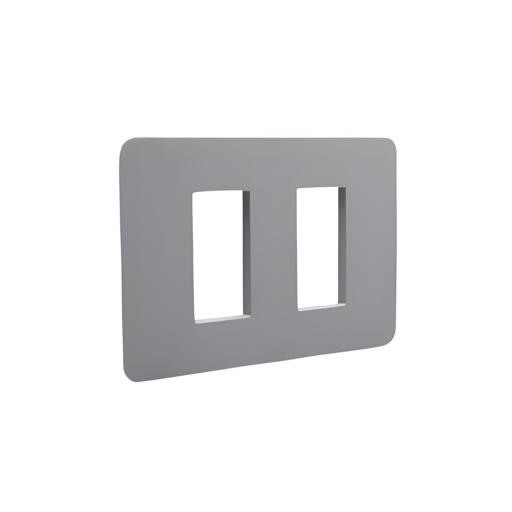 PLACA 4X2 PARA 2 POSTOS SEPARADOS CINZA SEM SUPORTE MATIXGO - BTICINO