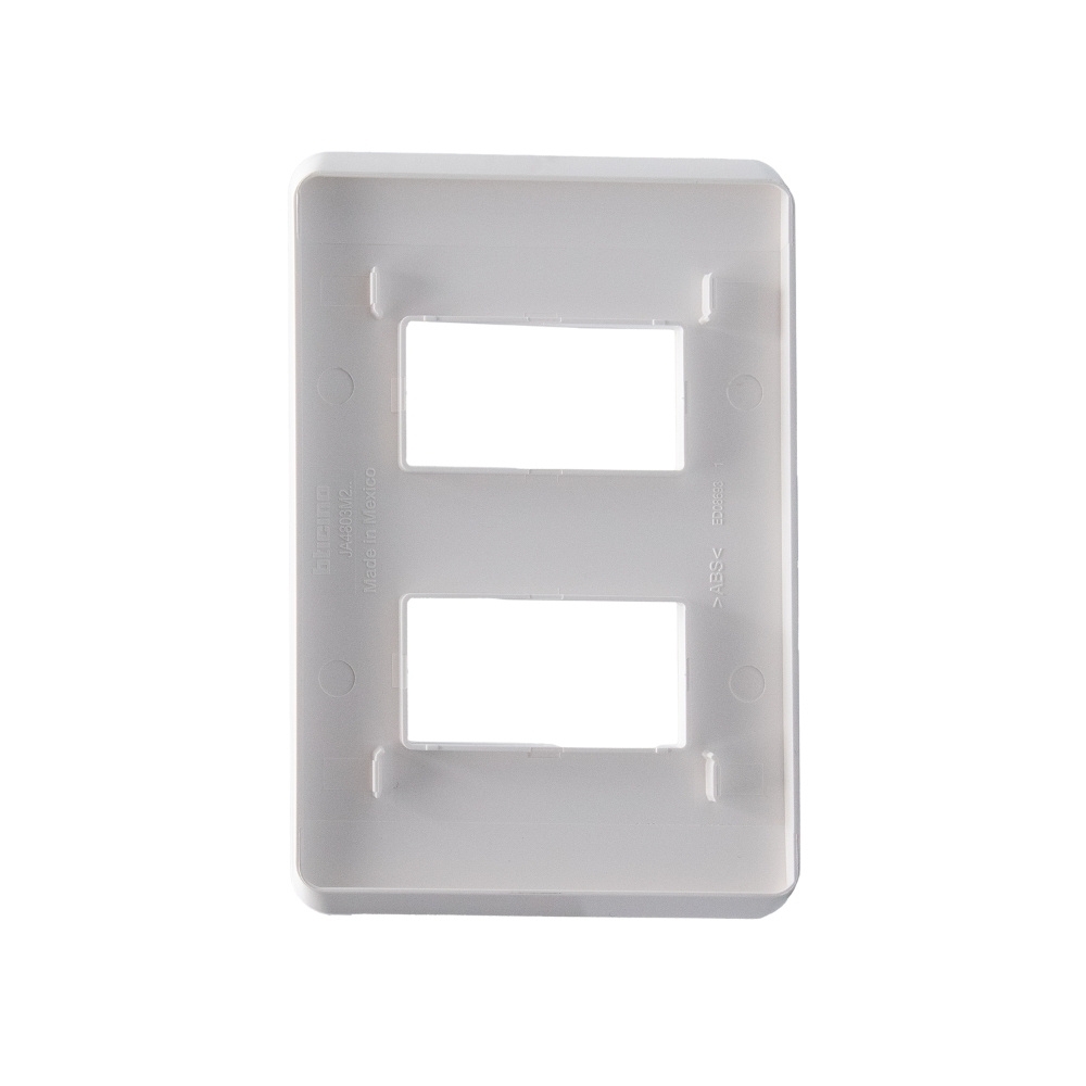 PLACA 4X2 PARA 2 POSTOS SEPARADOS BRANCO SEM SUPORTE MATIXGO - BTICINO