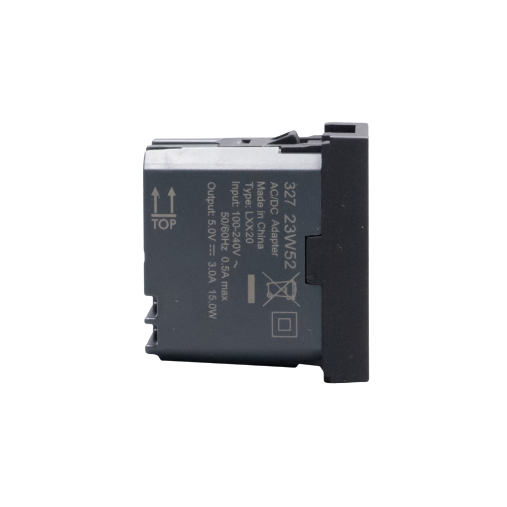 MODULO TOMADA USB A+C 15W PRETO 1M MATIXGO - BTICINO