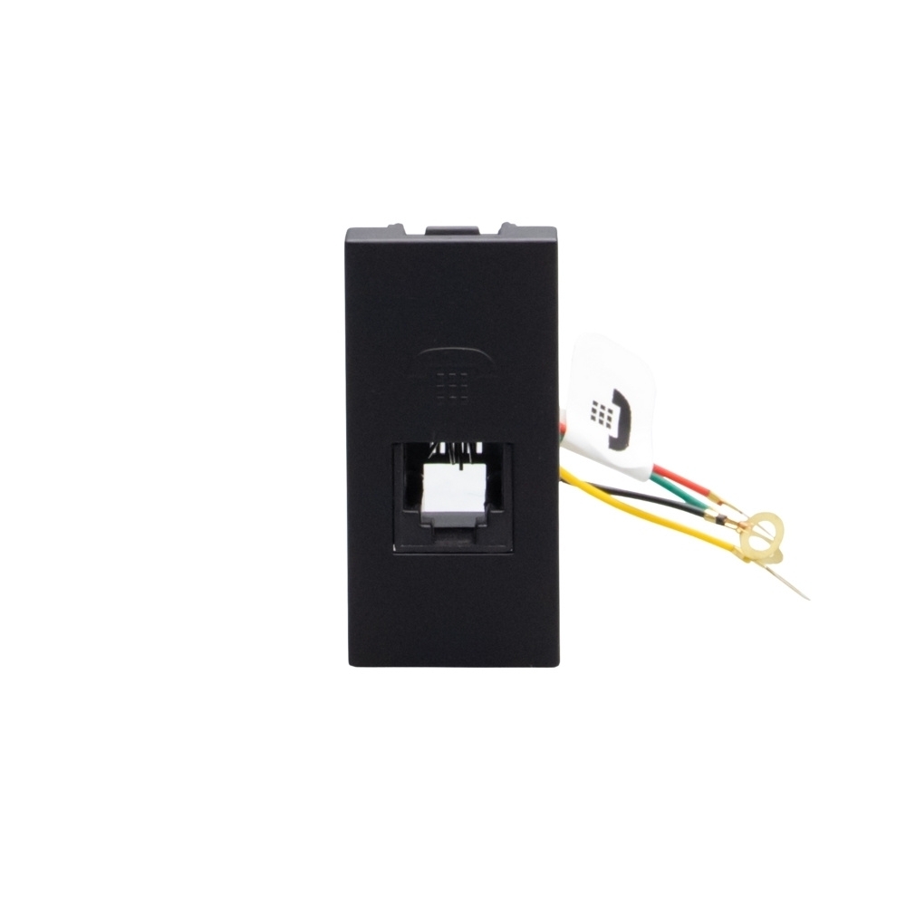 MODULO TOMADA RJ11 PARA TELEFONE PRETO 1M MATIXGO - BTICINO