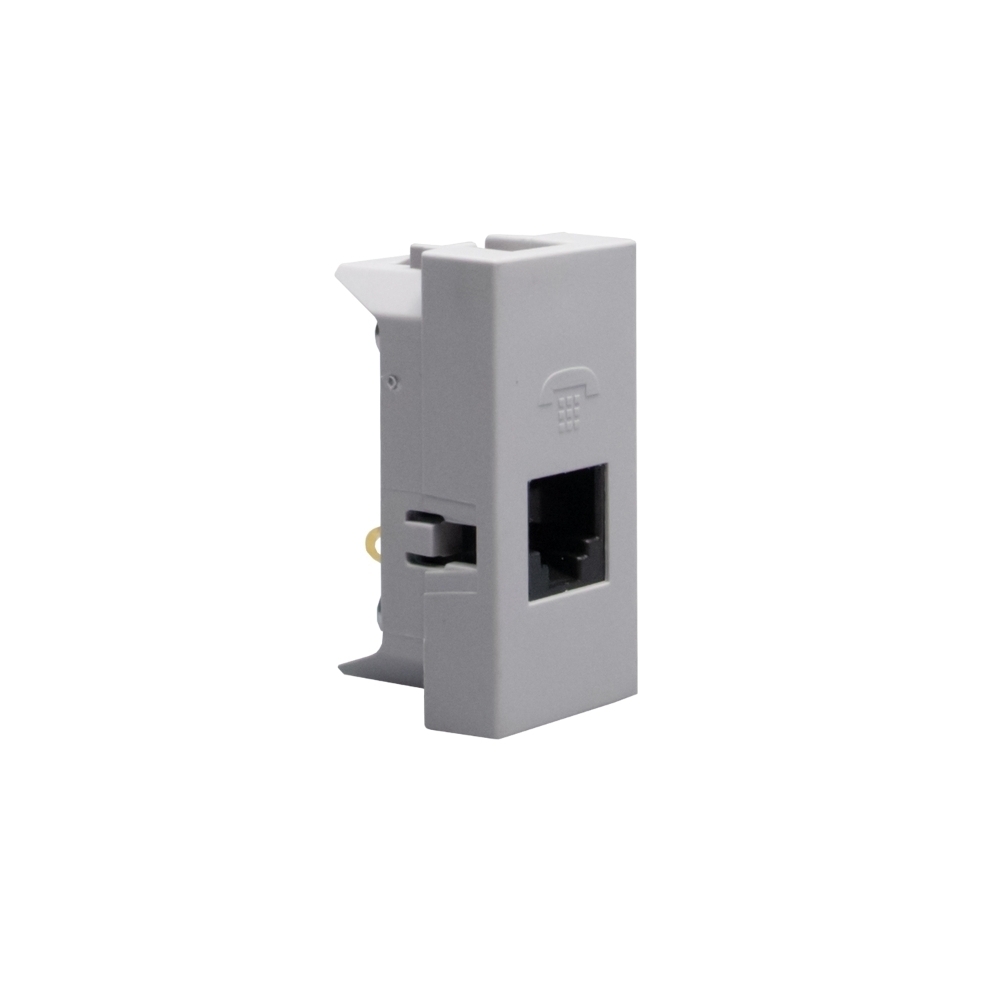 MODULO TOMADA RJ11 PARA TELEFONE CINZA 1M MATIXGO - BTICINO