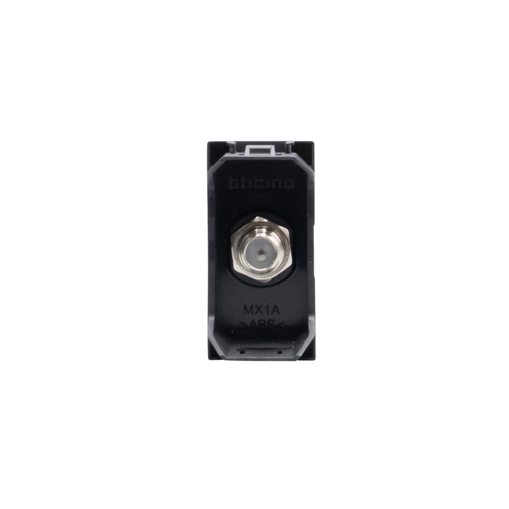 MODULO TOMADA ANTENA TV TIPO F PRETO 1M MATIXGO - BTICINO