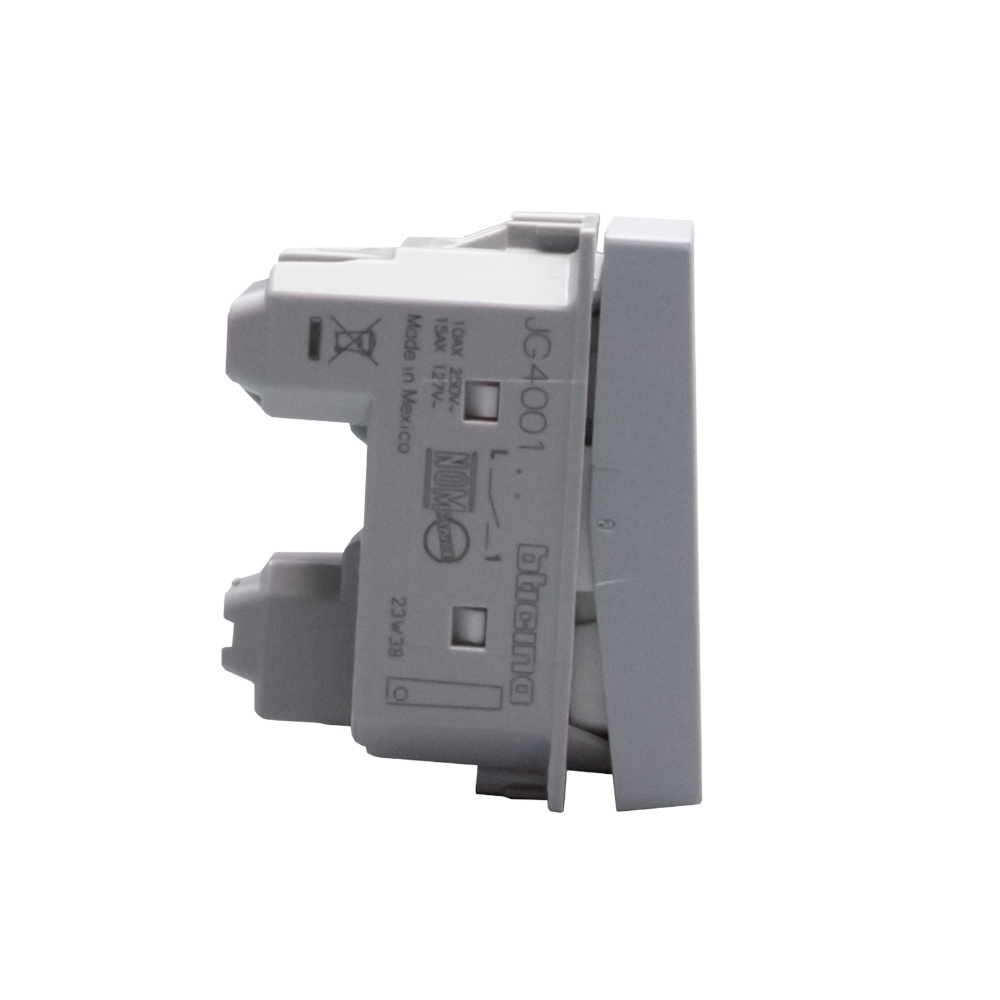 MODULO INTERRUPTOR SIMPLES 10A 250V CINZA 1M MATIXGO - BTICINO