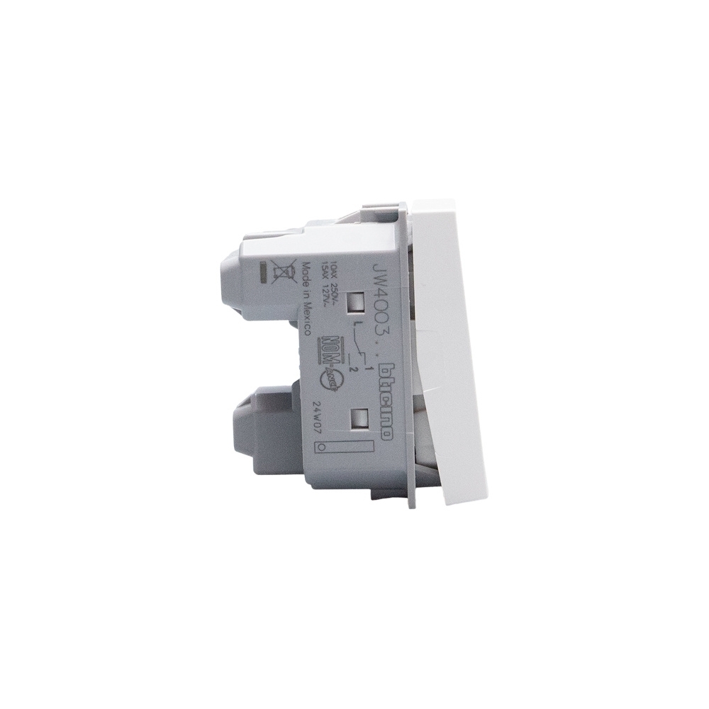 MODULO INTERRUPTOR PARALELO 10A 250V BRANCO 1M MATIXGO - BTICINO