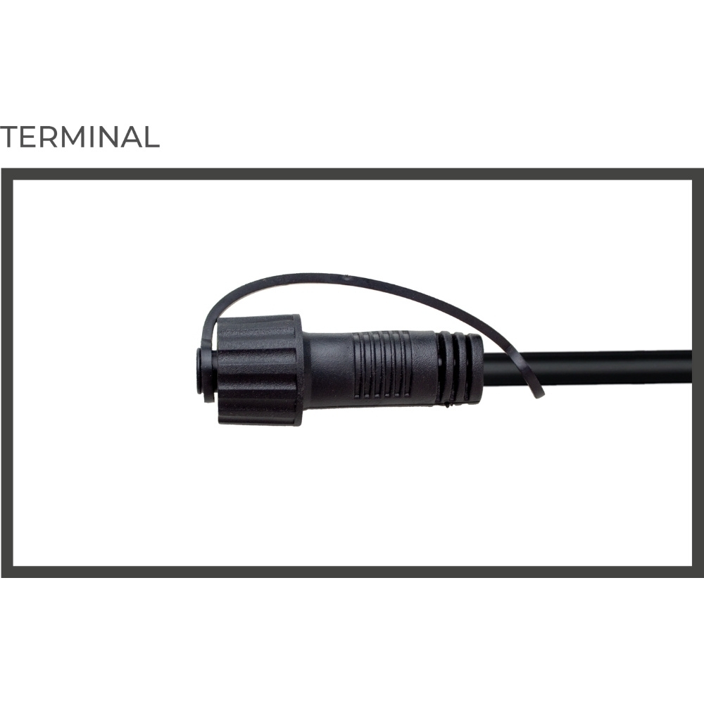 VARAL FESTAO COM 8 SOQUETES E27 PRETO IP65 5 METROS - BLUMENAU