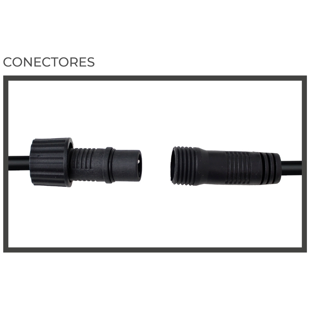 VARAL FESTAO COM 8 SOQUETES E27 PRETO IP65 5 METROS - BLUMENAU