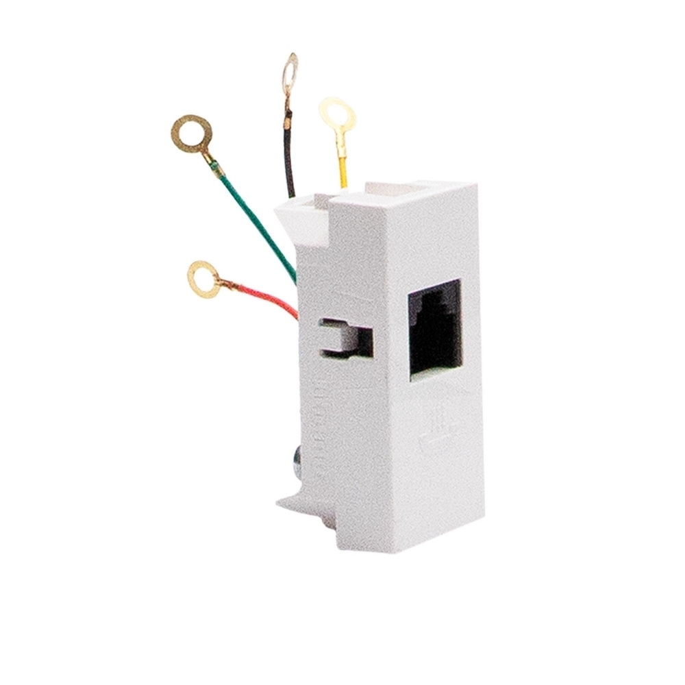 MODULO TOMADA RJ11 PARA TELEFONE BRANCO 1M MATIXGO - BTICINO
