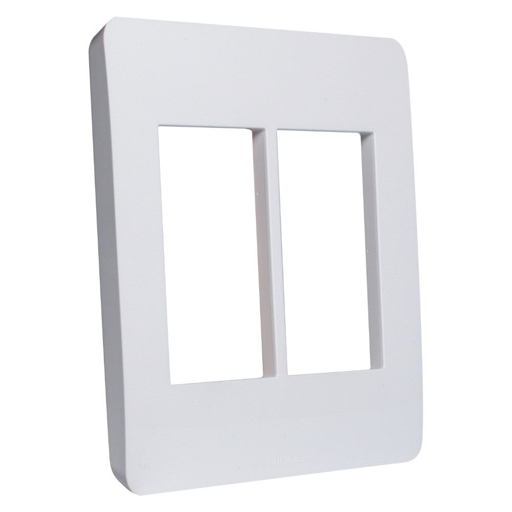 PLACA 4X4  PARA 3+3 POSTOS BRANCO SEM SUPORTE MATIXGO - BTICINO