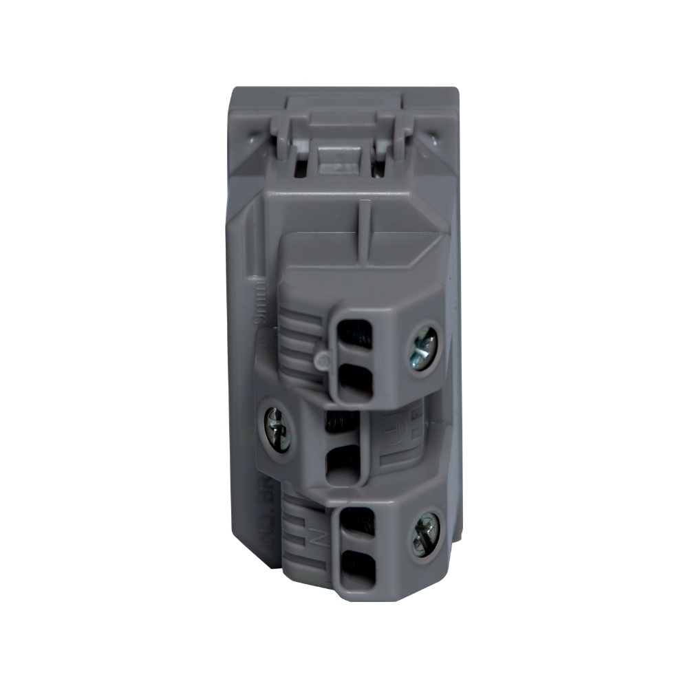 MODULO TOMADA 2P+T 20A 250V CINZA 1M 250V MATIXGO - BTICINO