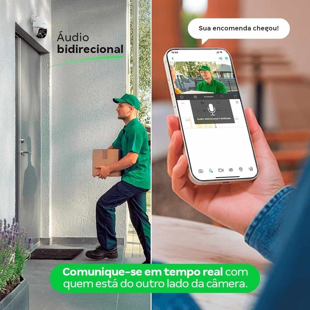 CAMERA DE SEGURANCA EXTERNA HD WIFI SMART IM7 IP66 - INTELBRAS