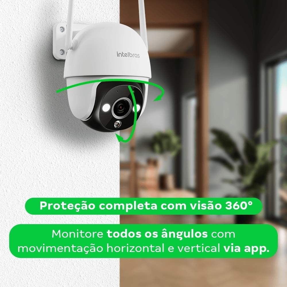 CAMERA DE SEGURANCA EXTERNA HD WIFI SMART IM7 IP66 - INTELBRAS