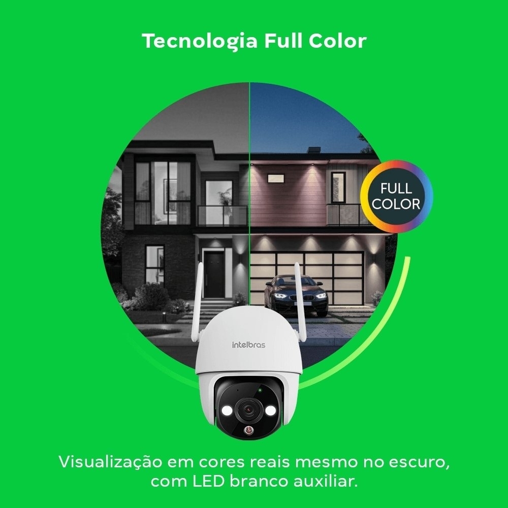 CAMERA DE SEGURANCA EXTERNA HD WIFI SMART IM7 IP66 - INTELBRAS