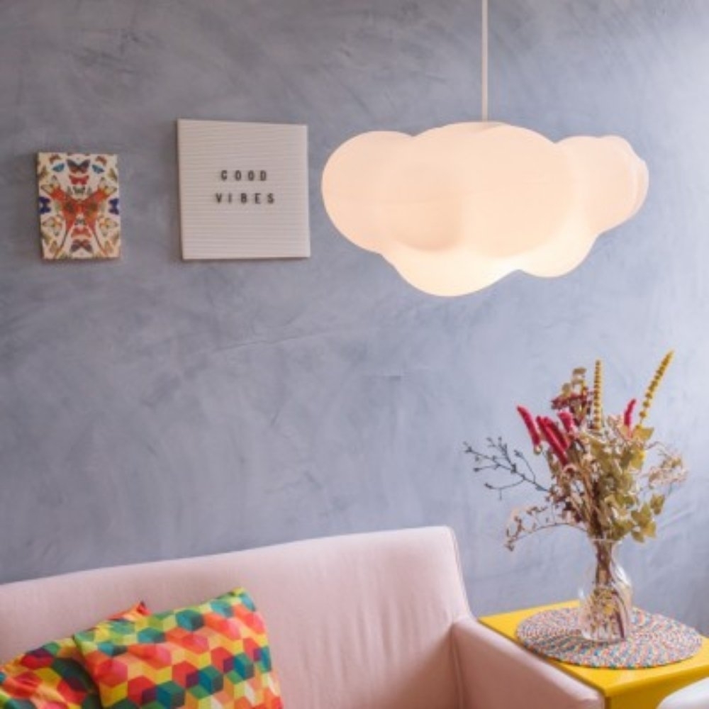 PENDENTE NUVEM FLUFFY PARA 1 LAMPADA 10W E27 - USARE