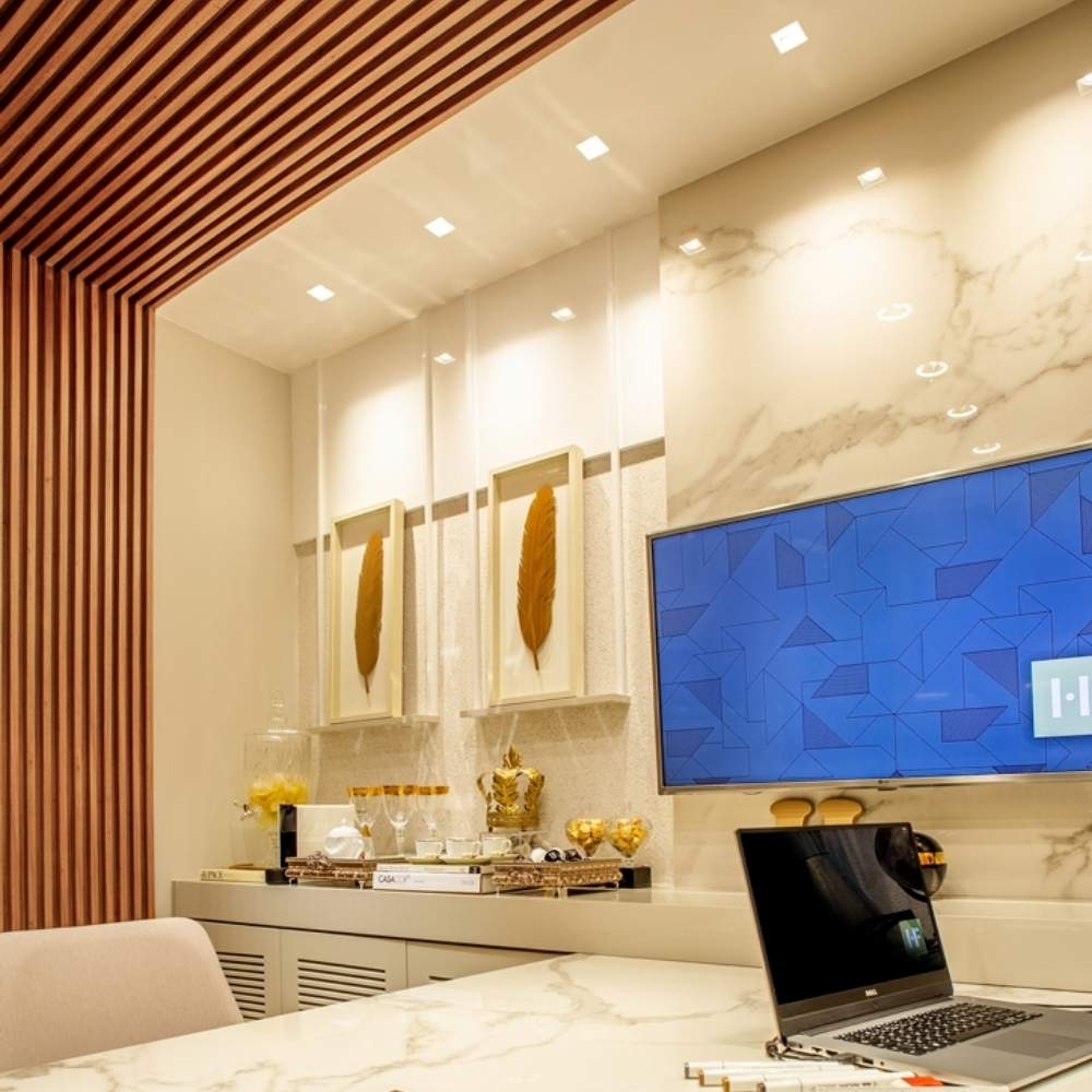 SPOT EMBUTIR PARA 1 LAMPADA PAR20 PRETO QUADRADO MICRO BORDA - BELLA LUCE