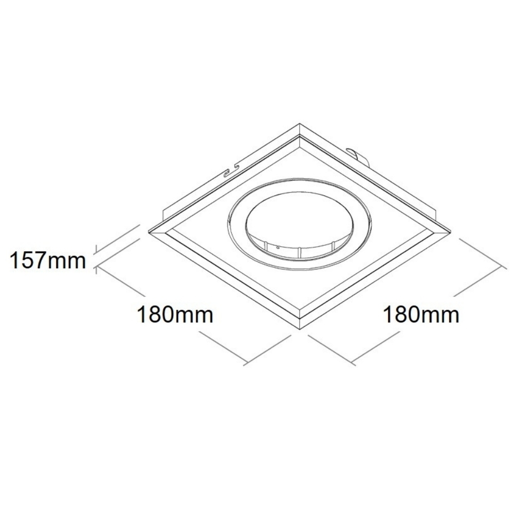 SPOT EMBUTIR PARA 1 LAMPADA PAR30 BRANCO MICRO BORDA
