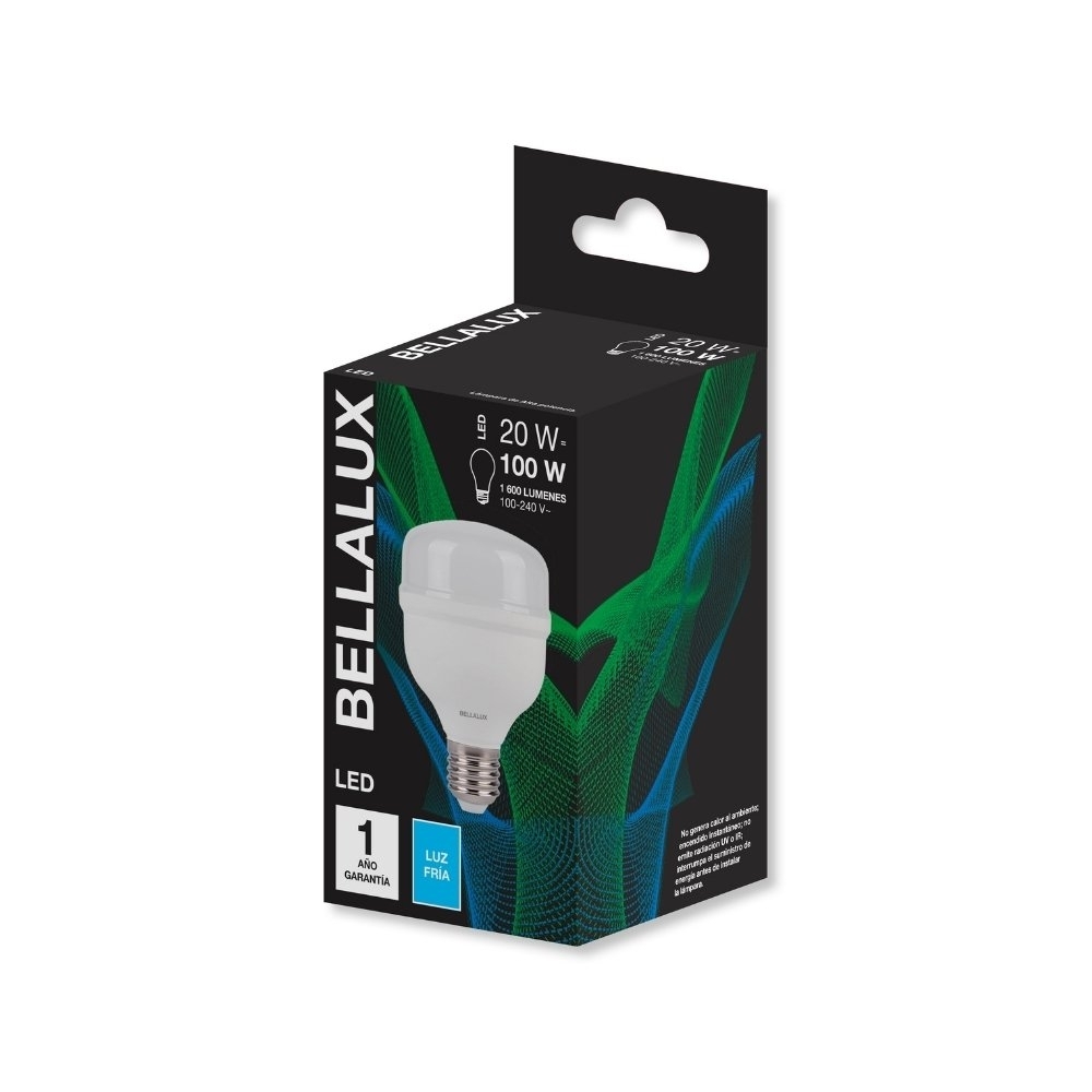 LAMPADA LED ALTA POTENCIA HW E27 20W BIVOLT LUZ BRANCA 6500K 1600LM - BELLALUX