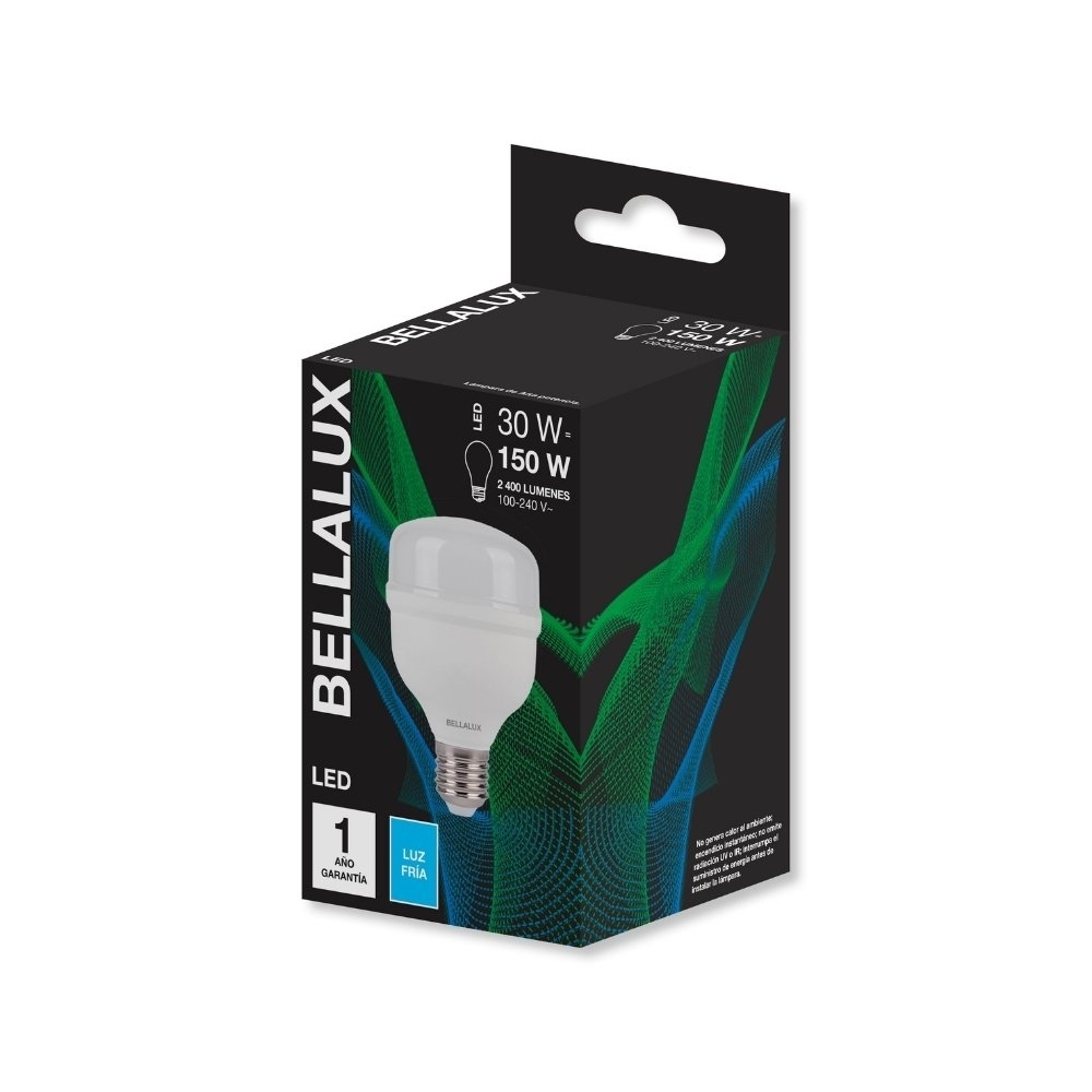 LAMPADA LED ALTA POTENCIA HW E27 30W BIVOLT LUZ BRANCA 6500K 2400LM - BELLALUX