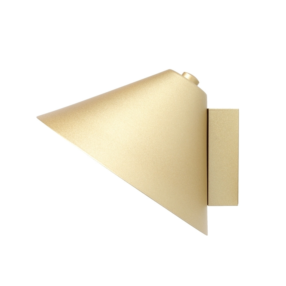 ARANDELA LED HAT 5W LUZ AMARELA 3000K CHAMPAGNE - SPOT LINE