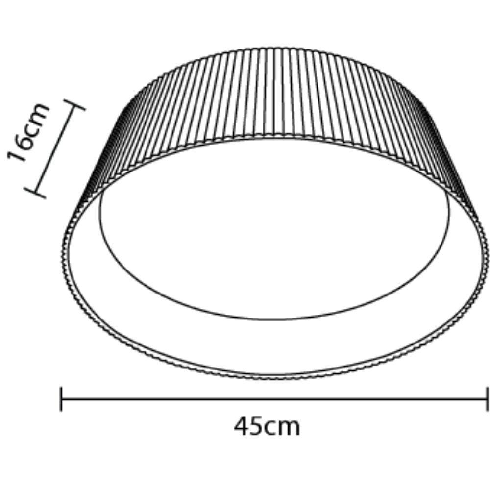 PENDENTE LED OTTAWA 36W AJUSTAVEL 3000K 4000K 6000K 2900LM PRETO 45CM REDONDO - HEVVY