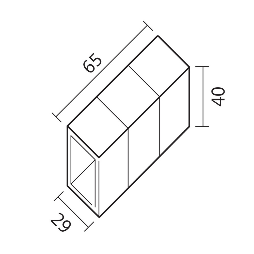 JUNCAO PARA LUMINARIA HONEY T5 RETA TR - S&L
