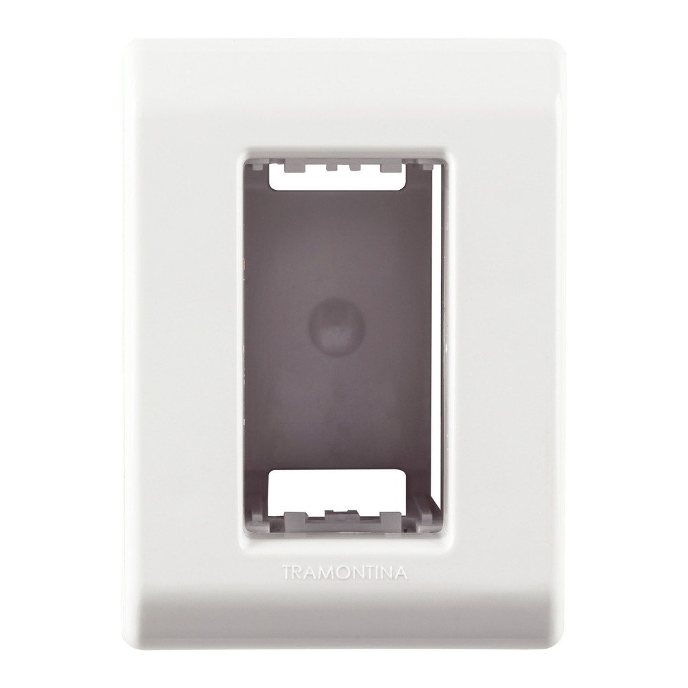 CAIXA + TAMPA 1 POSTO BRANCO LIZFLEX - TRAMONTINA