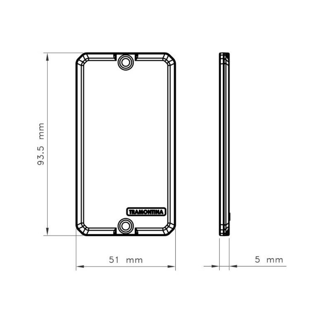 TAMPA CEGA PARA CONDULETE ALUMINIO 1/2 - 3/4 POLEGADA - TRAMONTINA