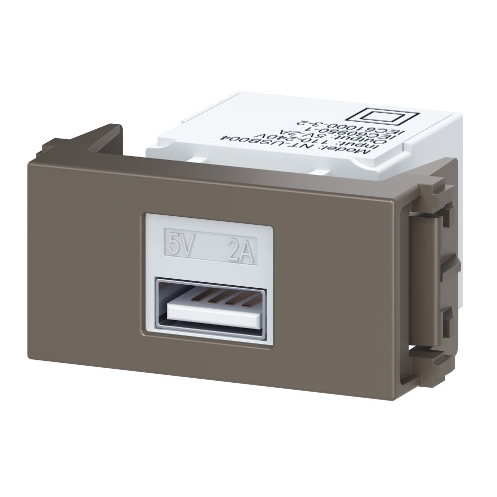 MODULO TOMADA KEYSTONE USB-A ARGILA ESATTA - WEG