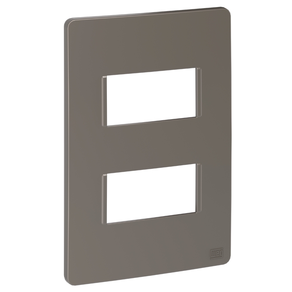 PLACA 4X2 PARA 2 POSTOS ARGILA SEM SUPORTE ESATTA - WEG