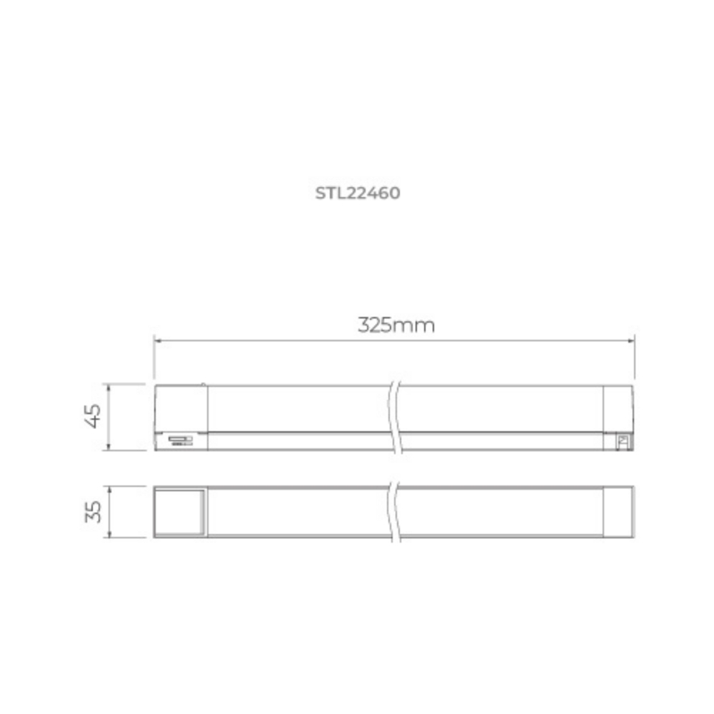 LUMINARIA TRACE PARA TRILHO 12,5W BIVOLT 3000K LUZ AMARELA 450LM PRETO - STELLA