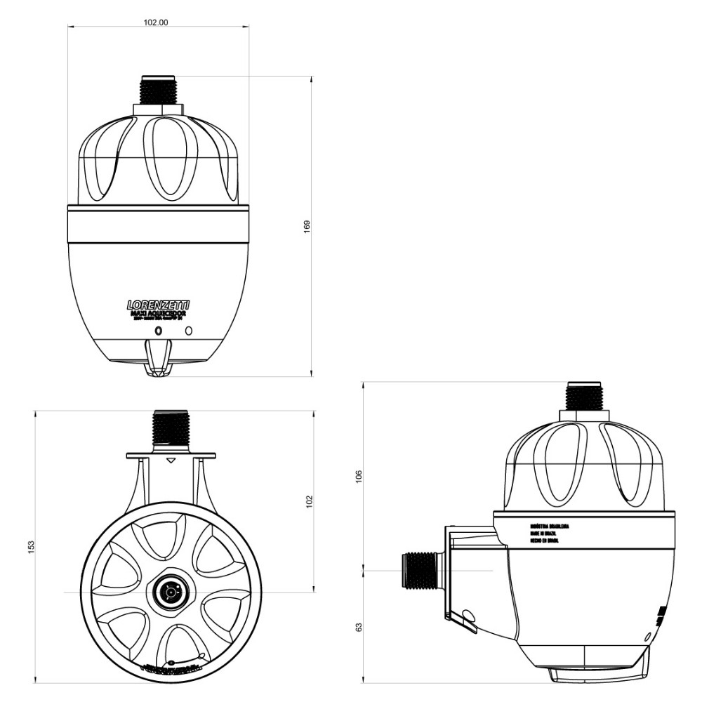AQUECEDOR MAXI ULTRA 5500W 220V - LORENZETTI