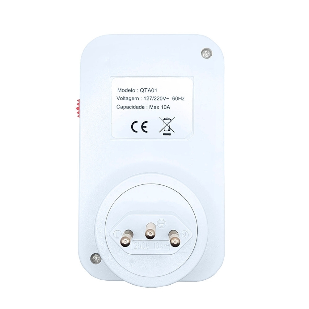 TIMER ANALOGICO PARA TOMADA 10A BIVOLT - QUALITRONIX