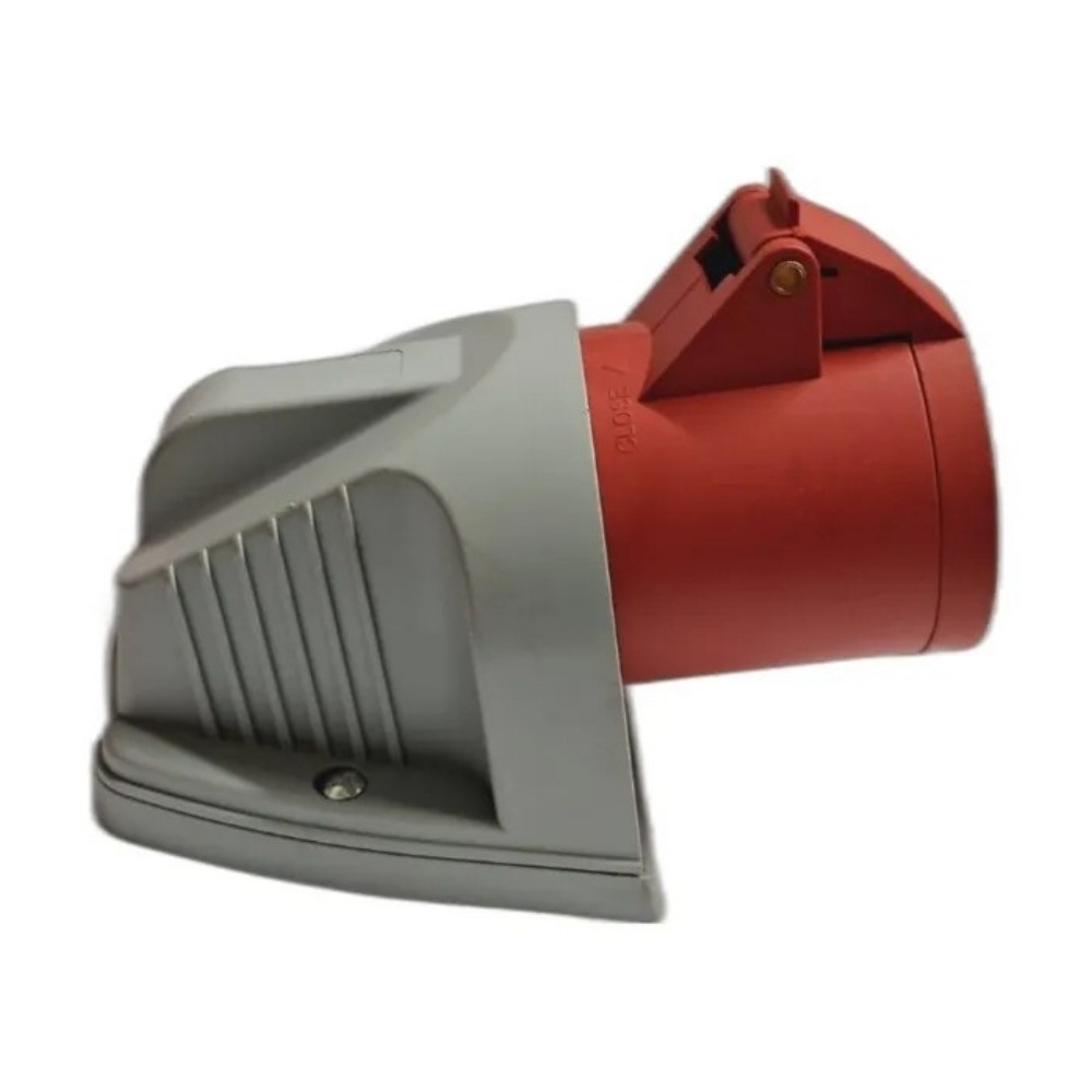 TOMADA INDUSTRIAL 2P+T EXTERNO 32A 380/440V VERMELHO 9H IP44 - STECK