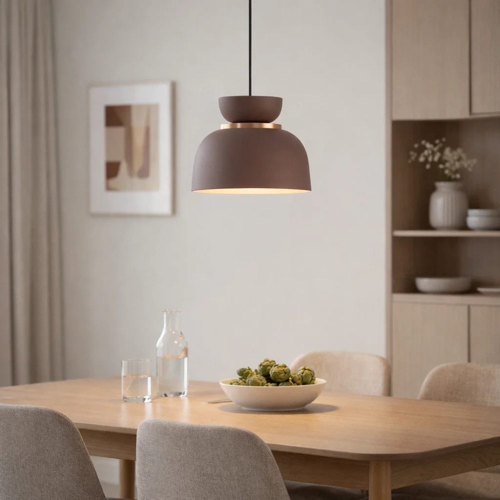 PENDENTE CARTAXO PARA 1 LAMPADA E27 RUBY FOSCO ANEL CB - TY ILUMINACAO