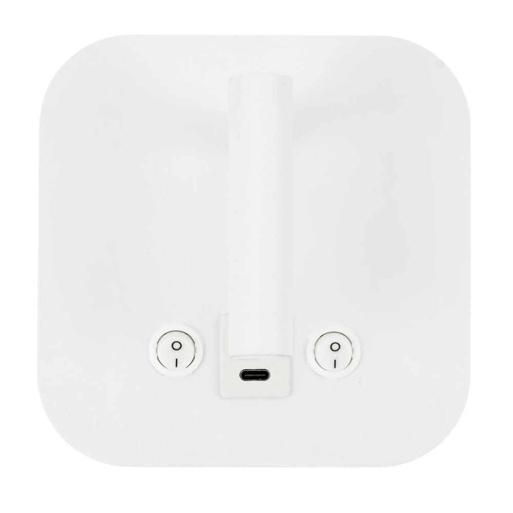 ARANDELA LED LEYA SLIM 7W BIVOLT LUZ AMARELA 3000K 450LM BRANCO IP20 - GAYA