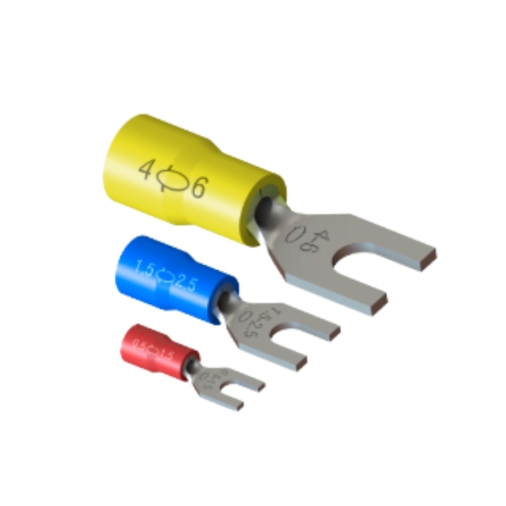 TERMINAL PRE-ISOLADO FORQUILHA 4-6MM AMARELO TPF-23-5 852 - INTELLI