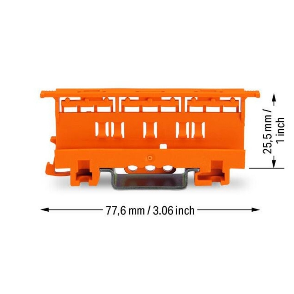 SUPORTE PARA TRILHO DIN 221 4MM - WAGO
