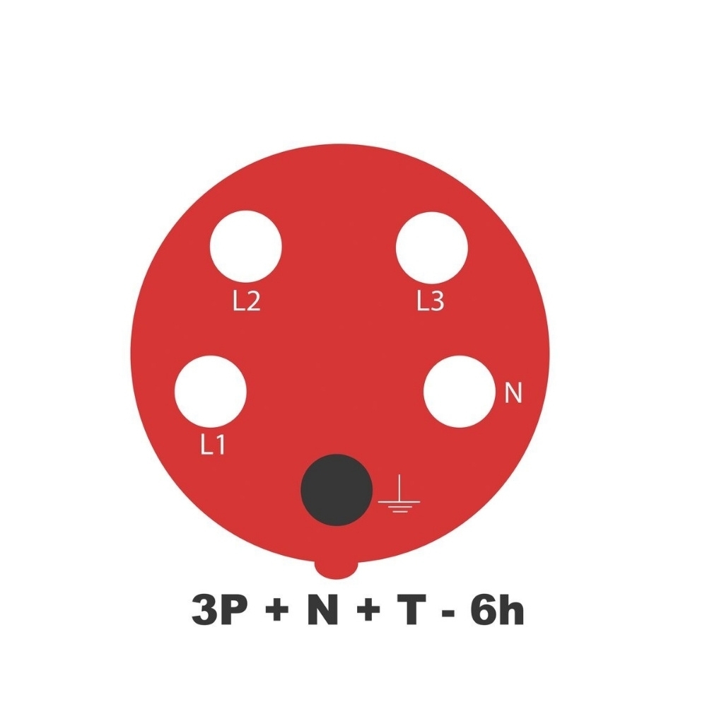 TOMADA INDUSTRIAL 3P+T+N EXT 16A 380/415V VM 6H - TRAMONTINA